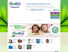 Tablet Screenshot of chemdryoklahoma.com